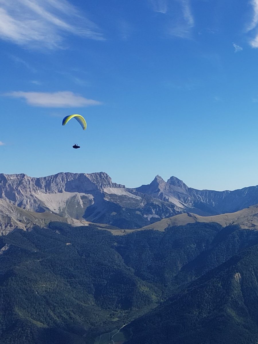 Motiverende woorden tijdens het vliegen